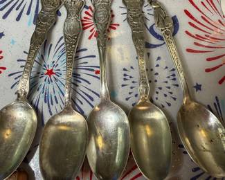 State silver plated spoons