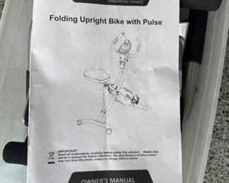 Exerpeutic folding upright bike with pulse