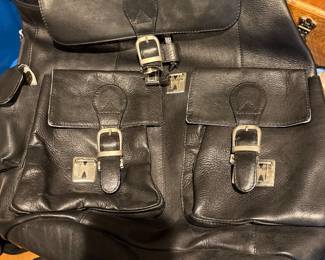 leather backpack