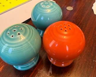 Fiestaware salt and pepper shakers - Vintage