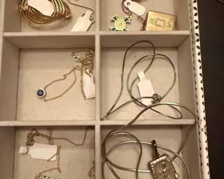 silver necklaces