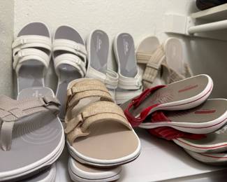 Clarks summer shoes - ladies size 12