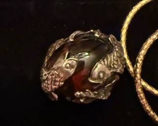 silver fish ring vintage