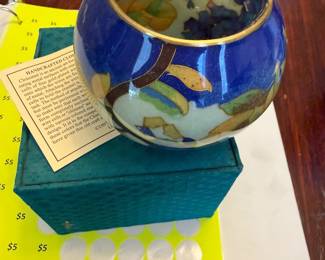 William Yee Cloisonne plique-a-jour vase