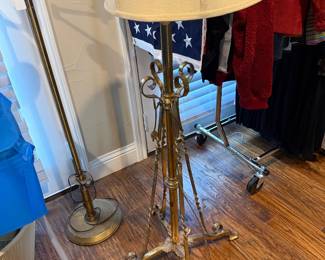 Brass floor lamp. Vintage