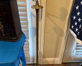 Brass floor lamp