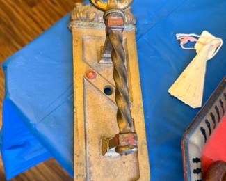 Spanish brass antique door pull