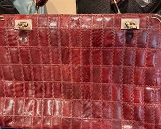 vintage leather purse