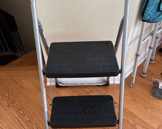 Black & silver step ladder, 2 available,  $18 each