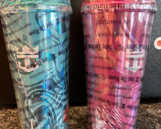 New Save the Whales insulated lidded glasses,  $3 each