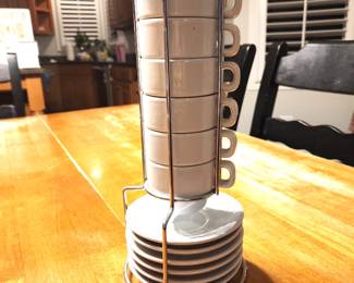 6 demitasse cups/saucer/holder, was $9, NOW $6