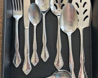 12 Place servings of stainless flatware,  $28