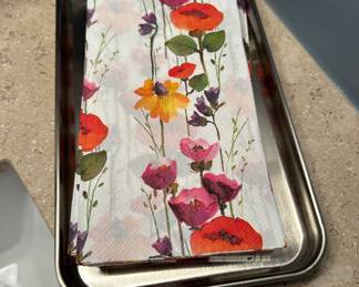 Hand towel tray w/towels,  $3