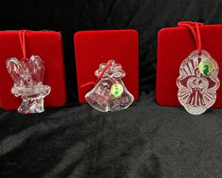 Waterford "Fellowship" angel, was $20, NOW $12, Double Bell Ornament, was $14, NOW $8. Joy To the World, was $20, NOW $12