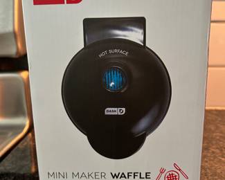 Dash mini waffle maker,  $6