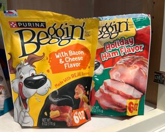 2 Beggin snacks,  $5