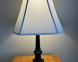 Black lamp w/triangle shade, 2 available, 30"H,  $28 each