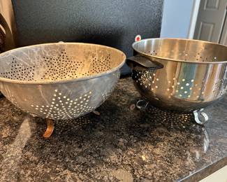 Vtg strainer and metal strainer,  $5 each