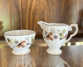 Royal Grafton Woodside cream & sugar (England),  $12