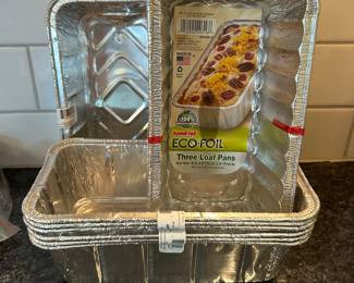 12 ECO Foil Loaf pans,  $6