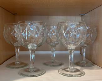 5 Wine Glasses,  $7