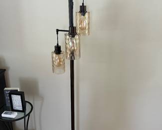 3 head bronze floor lamp, 72"H,  $75
