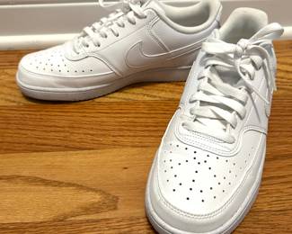 Women's White Nike sneakers, Size 9.5,  was $24, NOW $14