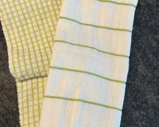 Pair of green kit towels,  $3