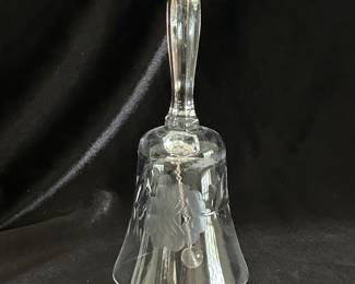 Princess House Heritage Etched Crystal bell,  $7