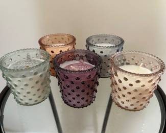 Set of 5 scented votive candles,  $7