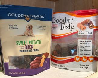 Sweet Potato dog treats, $5.  Good & Tasty,  $4