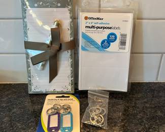 Bundle - Notes, labels, key chains,  $5