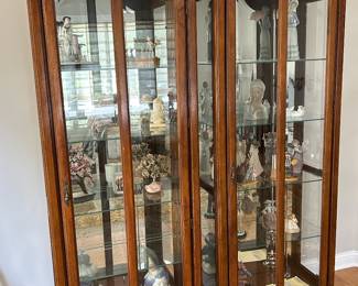 Lighted Curio Cabinet, 2 available, 80"H x 28"W x 15"D,  $150 each