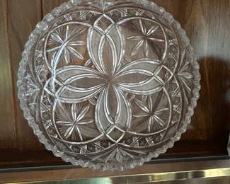 Czech Bohemia bowl w/jagged edge,  $15