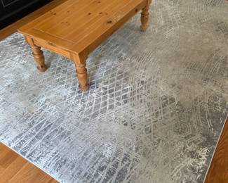 Grey area rug, 7'11 x 10',  $75