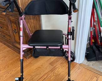 GetGo rollator walker in pink finish,  $50