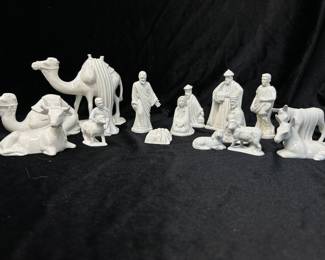 VTG White Ceramic Nativity by Holland Mold, (1960's-1970's),  was $48, NOW $30