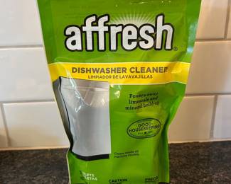 Affresh dishwasher cleaner,  $7
