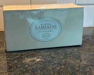 New William Sonoma White Ramekins, set of 4,  $12