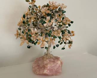 Pink Crystal gem tree,  8"H,  $18