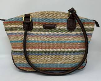 Woven multi-color purse, was $12, NOW $8