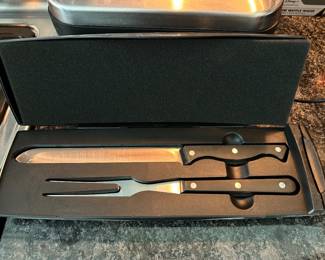 Pampered Chef Steak knife & fork,  $9