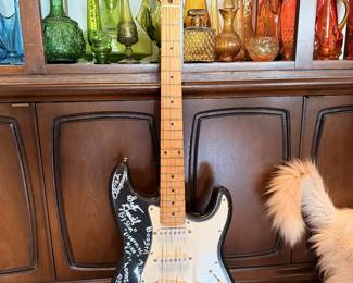 Squire Stratocaster by Fender signed by blues musicians