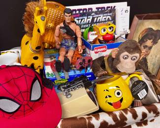 Vintage toys/kids lot including G.I Joe Action Figure and Mr. Potato Head