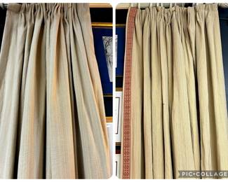 Pair of custom drapey panels