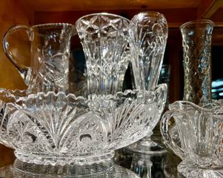 Collection of cut glass