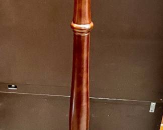 Vintage brass and wood hat/coat rack