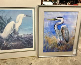 Heron and Egret Framed Prints