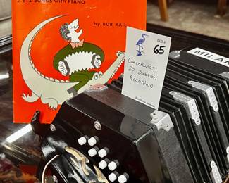 Concertinas 20 button accordion with songbook