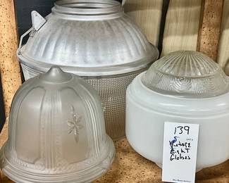 3 Vintage/Antique Light Globes
